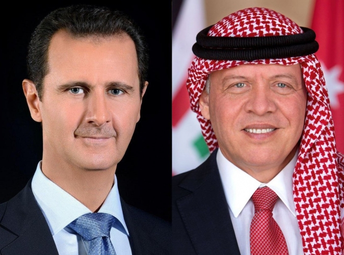 ملك الأردن يعزي الرئيس الأسد بضحايا الزلزال ويعلن تضامنه مع سورية