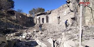 العدوان الإسرائيلي يتسبب بأضرار في المعهد التقاني للفنون التطبيقية بقلعة دمشق وثقافي كفرسوسة