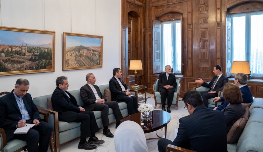 الرئيس بشار الأسد يستقبل كمال خرازي رئيس مجلس العلاقات الخارجية في الجمهورية الإسلامية الإيرانية والوفد المرافق له.