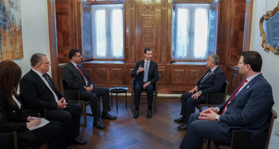 الرئيس الأسد يستقبل وزراء زراعة كل من الاردن والعراق ولبنان وسورية