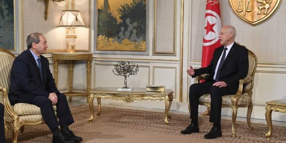 الرئيس التونسي للوزير المقداد: موقف تونس داعم ومساند لسورية