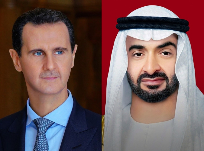 الرئيس الأسد يبحث مع نظيره الإماراتي هاتفياً التطورات الإيجابية على الساحة العربية 