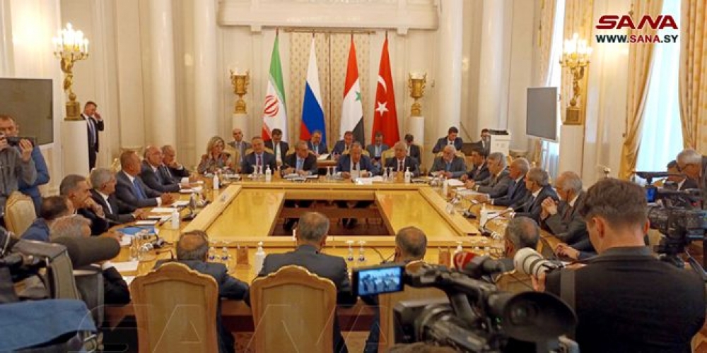 البيان الختامي لاجتماع وزراء خارجية سورية وروسيا وإيران وتركيا: الالتزام بسيادة سورية وسلامتها الإقليمية ومكافحة الإرهاب