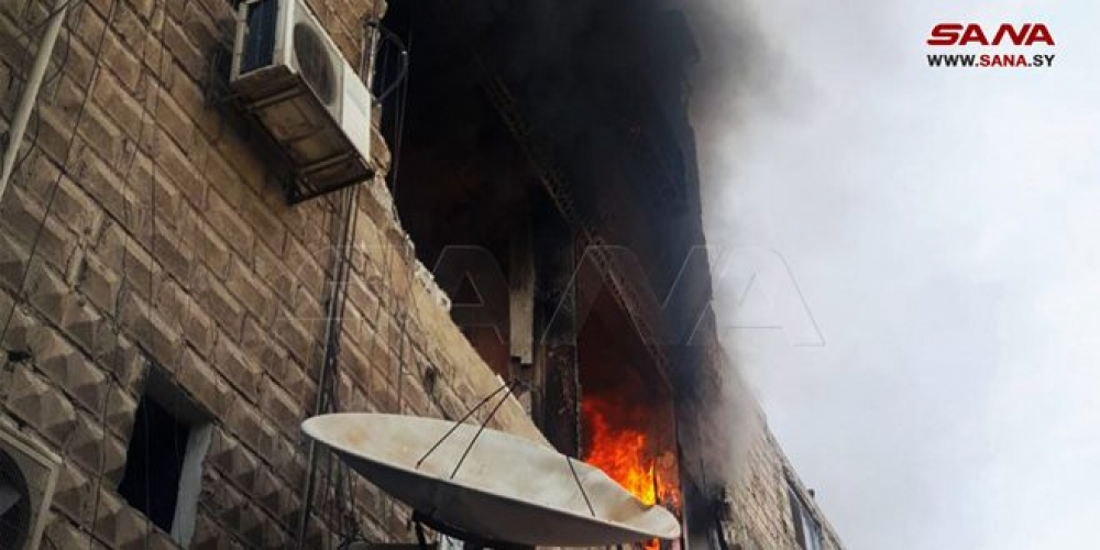 إخماد حريق بمنزل في ركن الدين بدمشق