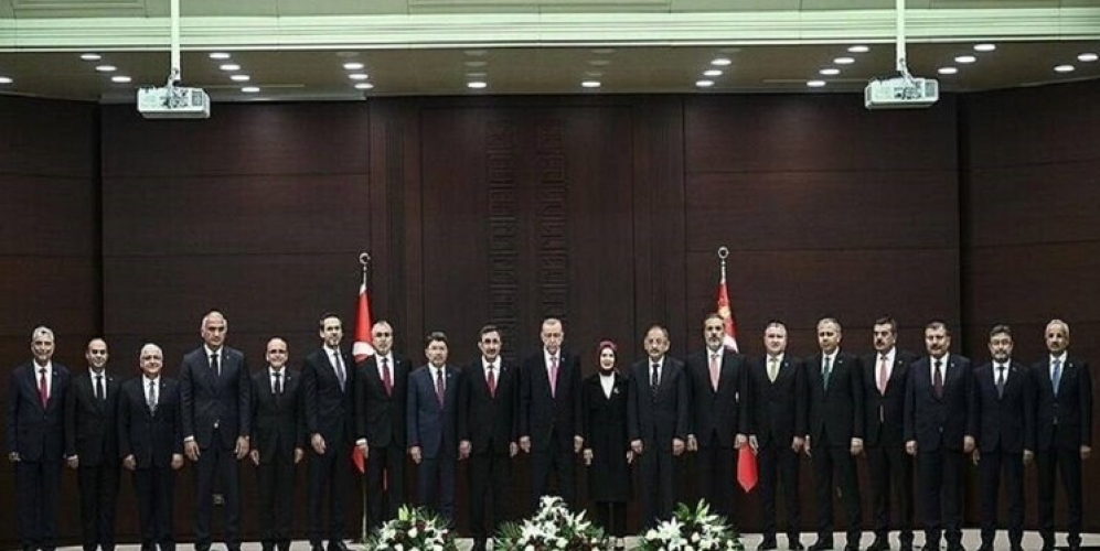 أردوغان يعلن تشكيلة الحكومة التركية الجديدة