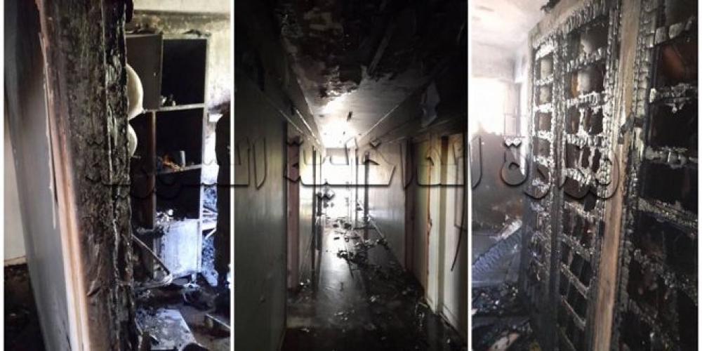 13 حالة اختناق جراء حريق في السكن الجامعي بالمزة