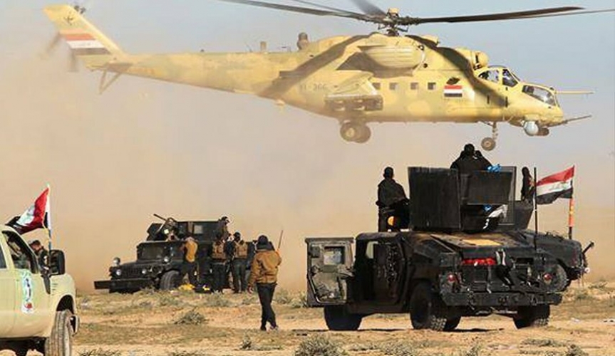 القوات العراقية تقتل 4 إرهابيين من تنظيم داعش الإرهابي بينهم قيادي شمال بغداد