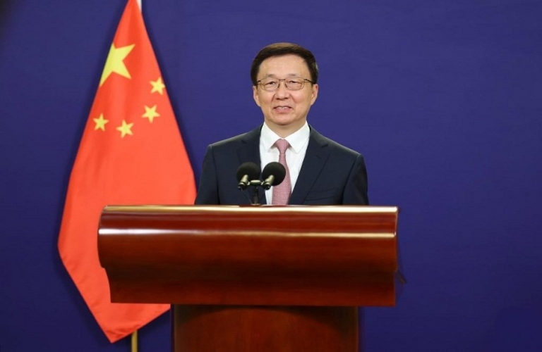 نائب الرئيس الصيني يرحب بالشركات الأمريكية لتعميق وجودها في السوق الصينية