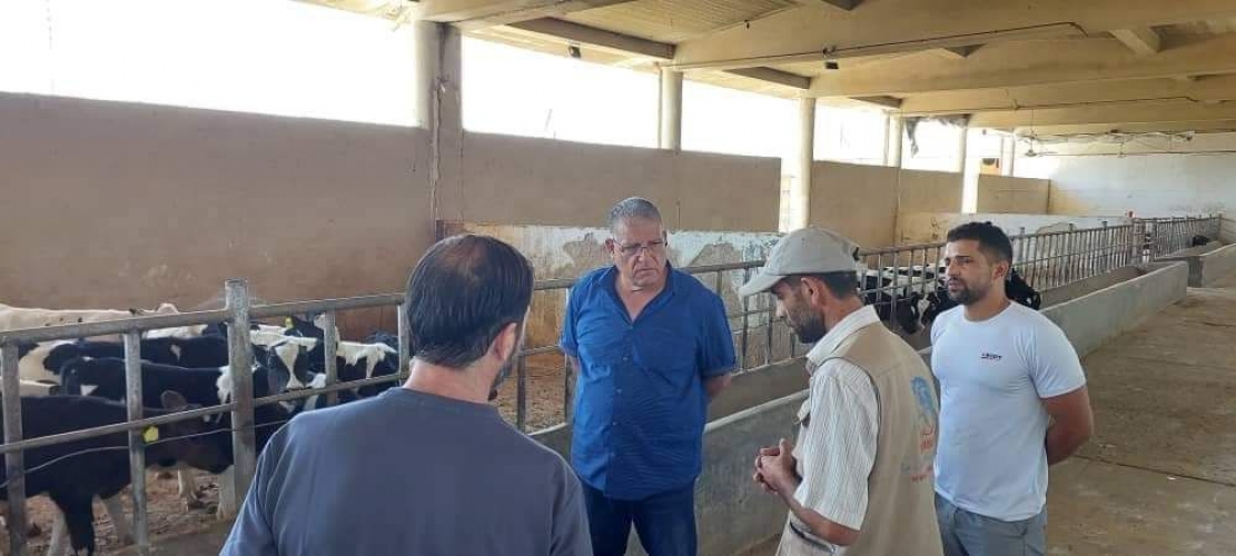 وزير الزراعة يطلع على واقع العمل في محطة ابقار الغوطة