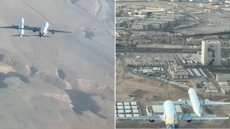 فيديو يحبس الأنفاس لاقتراب طائرتي ركاب من بعضهما فوق الرياض!