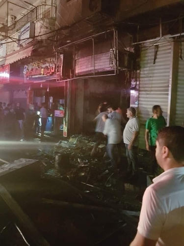 إخماد حريق اندلع في محل تجاري في صحنايا