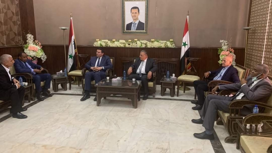 وزير الزراعة يستقبل نظيره اللبناني ومدير عام المنظمة العربية للتنمية الزراعية