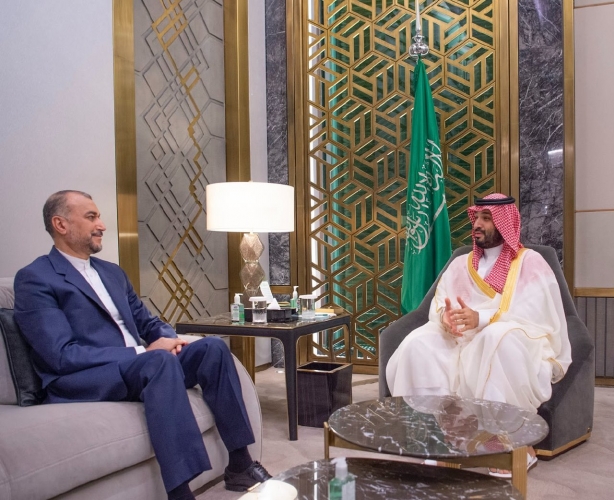 ولي العهد السعودي محمد بن سلمان يستقبل وزير خارجية إيران عبداللهيان