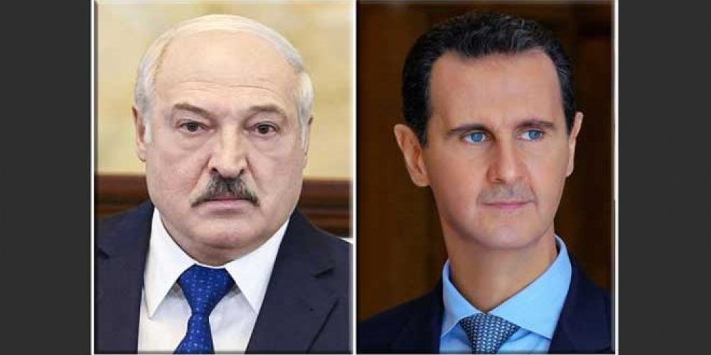 الرئيس الأسد يتلقى برقية تعزية من الرئيس البيلاروسي بشهداء الاعتداء الإرهابي على الكلية الحربية بحمص