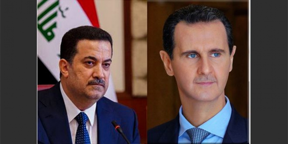 الرئيس الأسد يتلقى برقية تعزية من رئيس الوزراء العراقي بشهداء الكلية الحربية 