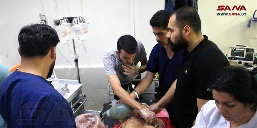 إصابة أربعة مواطنين جراء اعتداء التنظيمات الإرهابية بالقذائف على ريف اللاذقية
