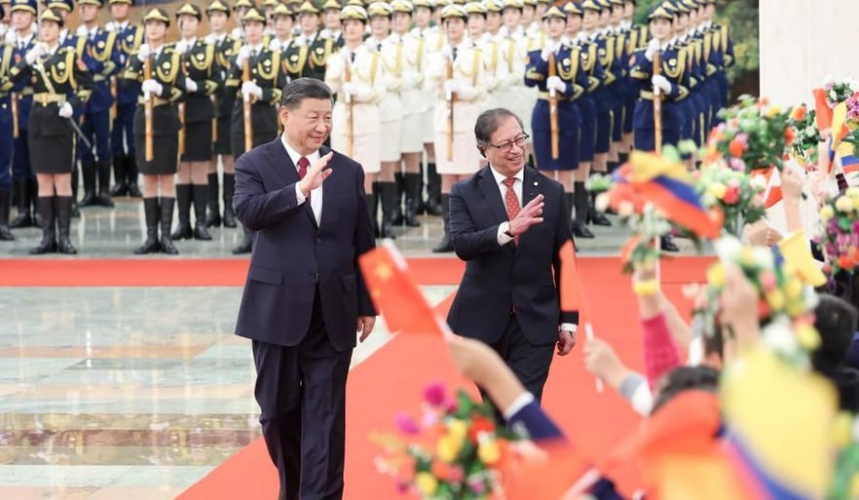 الصين وكولومبيا تعلنان الارتقاء بالعلاقات إلى مستوى الشراكة الاستراتيجية
