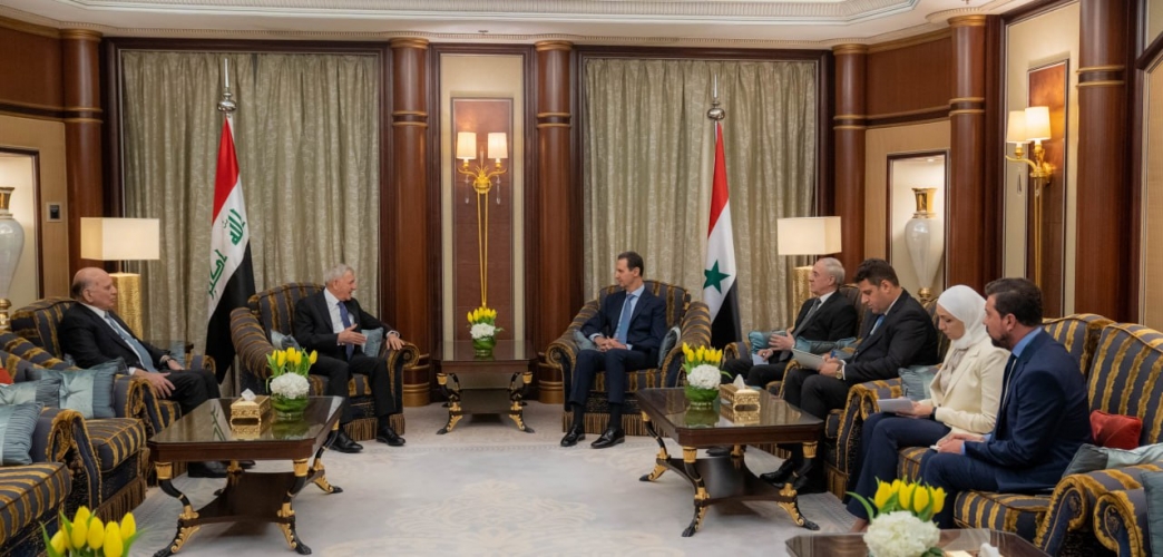 الرئيس الأسد يلتقي الرئيس العراقي في العاصمة السعودية