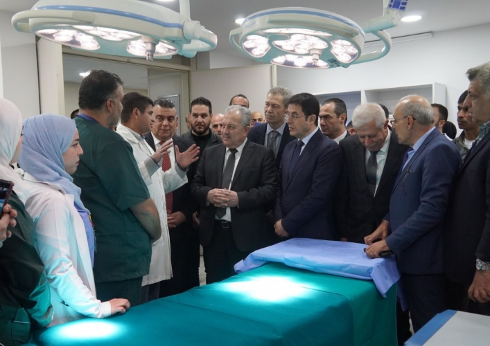 افتتاح قسم القثطرة وجراحة القلب وقسم الطبقي المحوري في مشفى النبك بريف دمشق