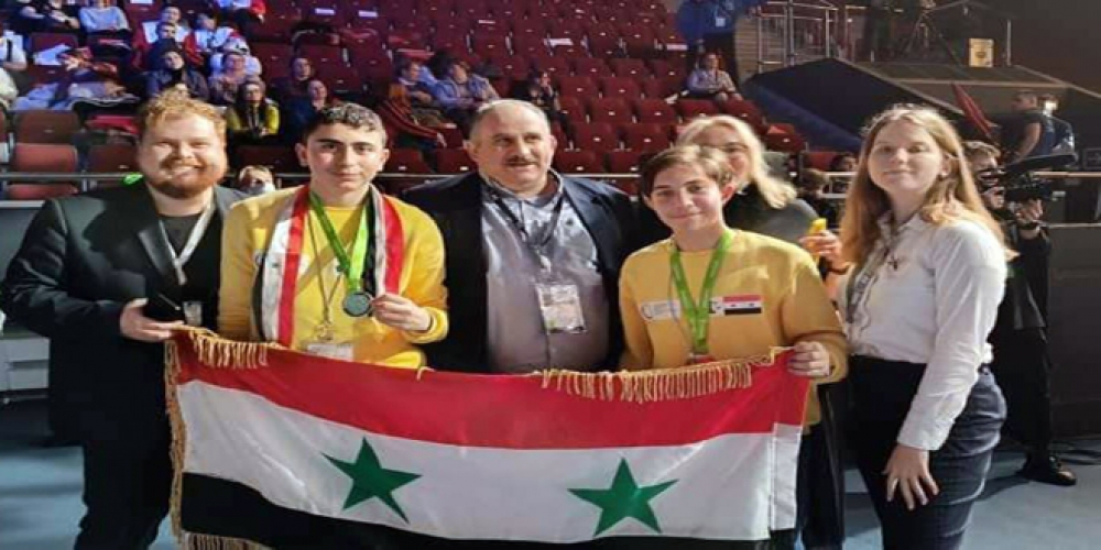 سورية تحصل على المركز الثاني في المرحلة النهائية لمسابقة (الماسترز المهنية والتقنية) في روسيا