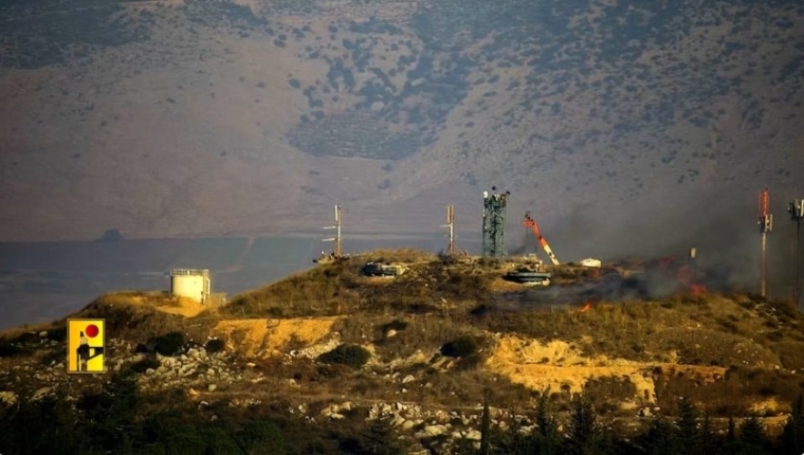حزب الله يستهدف مواقع وانتشار جيش العدو الإسرائيلي عند الحدود اللبنانية الفلسطينية 