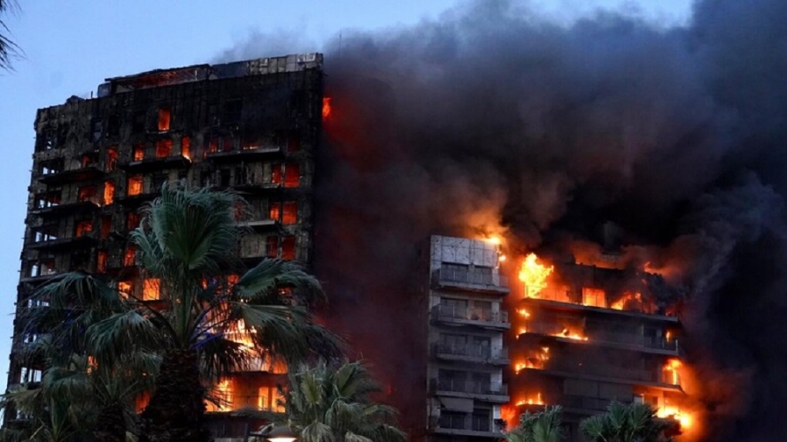 اسبانيا | عدد كبير من الضحايا جراء حريق مبنى في مدينة فالنسيا الساحلية الشرقية