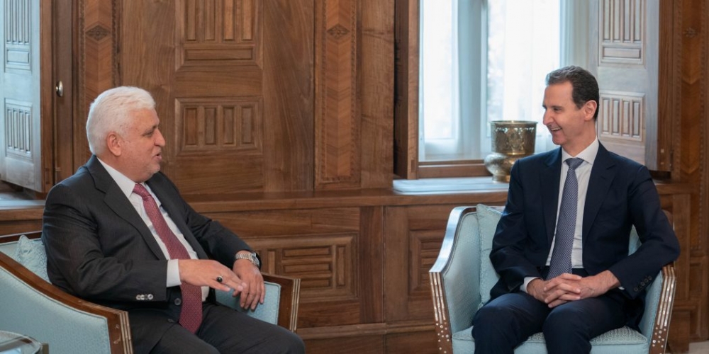 الرئيس الأسد يبحث مع الفياض تعزيز التعاون في مجالات مكافحة الإرهاب وضبط الحدود
