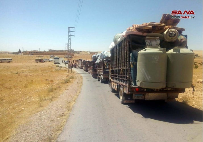 عودة دفعة جديدة من المهجرين السوريين من لبنان عبر معبر الزمراني بريف دمشق