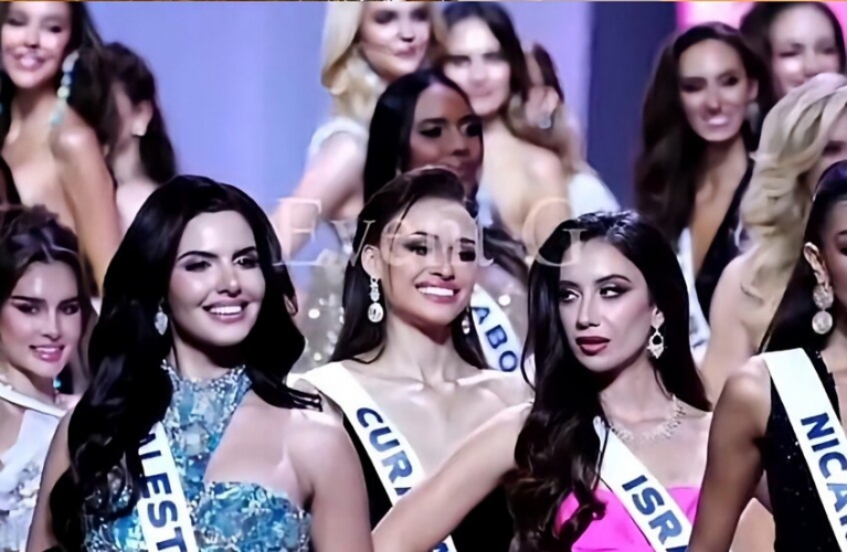 مواجهة صامتة بين ملكتا جمال فلسطين وإسرائيل