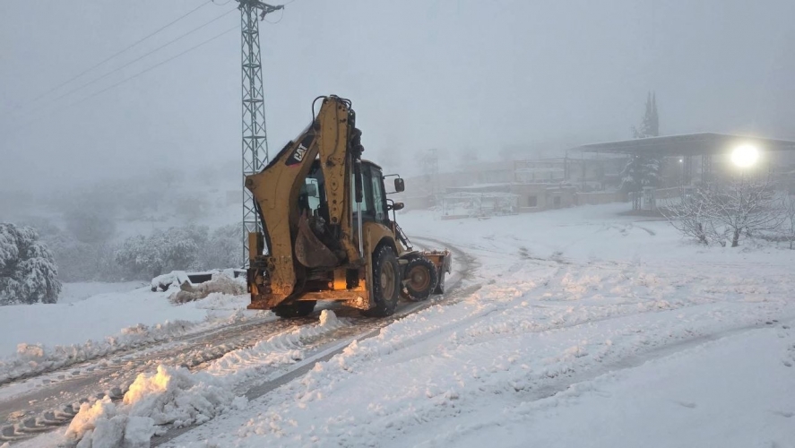 حالة الطرقات في المحافظات السورية نتيجة الأحوال الجوية السائدة وتساقط الثلوج