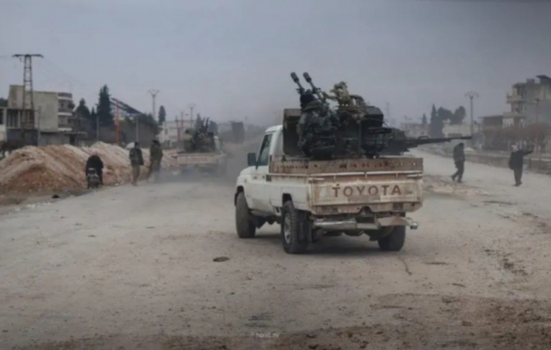 هدوء حذر منذ فجر اليوم على محور قرية صفا ببلدة جل آغا شرقي سوريا 