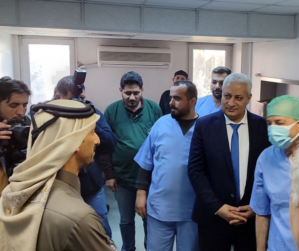 السفير القطري يزور حملة 