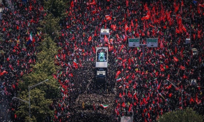 حشود مليونية في طهران في اليوم الرابع لتشييع القائد الأممي الشهيد السيد خامنئي