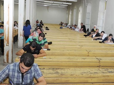 مواصلة إجراء امتحانات الدورة الفصلية الثالثة في كليات جامعة دمشق 