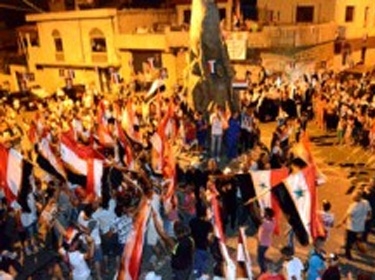 أهلنا في الجولان المحتل يحتفلون بانتخاب الدكتور الأسد رئيساً للجمهورية