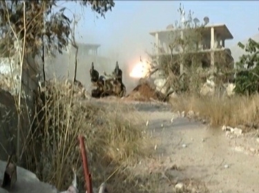 The army strikes terrorists hard in different areas, destroying rocket launching pad and leaders’ den in Eastern Ghouta