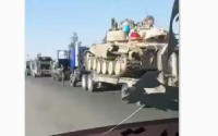  بالفيديو شاهد أرتال الجيش العربي السوري إستعداداً للمعركة