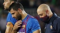 برشلونة يعلن غياب أغويرو عن الملاعب لـ 3 أشهر