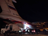 وصول طائرة مساعدات روسية إلى مطار دمشق الدولي