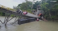 وفاة شخصين جراء انهيار جسر في كولومبيا