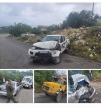 إصابة شخصين جراء حادثي سير في منطقة بانياس قرية بارمايا بطرطوس