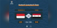 منتخب سورية بكرة السلة للرجال يفوز على منتخب إندونيسيا (ب) ودياً