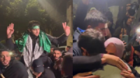 عناقات وهتافات داعمة لحماس.. لقاءات مؤثرة لأسرى فلسطينيين محررين بعائلاتهم