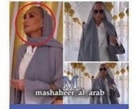 مايا دياب تثير الجدل بالحجاب في ابوظبي!