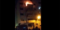 إخماد حريق اندلع في إحدى غرف الوحدة الرابعة في السكن الجامعي بدمشق 