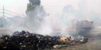 إخماد حريق نشبَ في معمل كرتون جنوب مدينة طرطوس